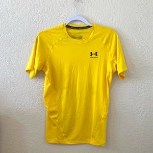 UNDER ARMOUR Yellow Compression Shirt
